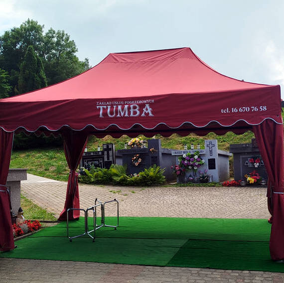 Zakład pogrzebowy Tumba - parawan
